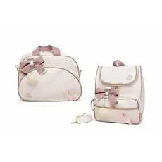 Kit Bolsa Maternidade Luxo 2 Peças Bolsa G e Mochila 2x1  Envio Imediato