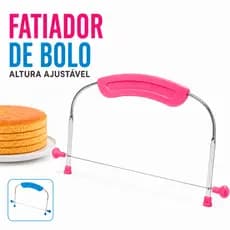 Nivelador Fatiador de Bolo Fio de Metal Ajustável Nove Marcadores de Altura