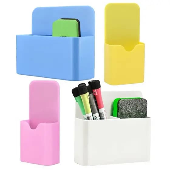 Porta-lápis magnético organizador de armazenamento para quadro branco, geladeira, suporte de caneta