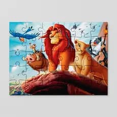 Quebra cabeça Rei Leão, Simba, Mufasa, Scar, Pedra do Leão | 24, 40 e 70pecas | Sublime Fantasia