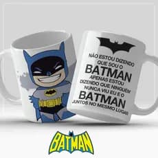 Caneca Personalizada Batman frase | Porcelana | Plástico