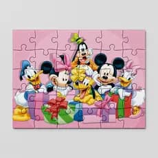 Quebra cabeça Mickey Mouse e Amigos | Minney  | Pateta | Pato Donald | 24, 40 E 70 Peças