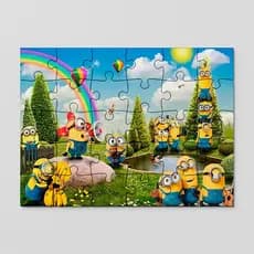 Quebra cabeça personalizado Minions, meu malvado favorito | 24, 40 e 70pçs | MDF | Sublime Fantasia