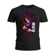 Camiseta Kokushibo Anime Kimetsu no Yaiba Personalizada 100% Algodão T-Shirt Camisa