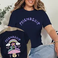 Camisa Camiseta T-Shirt Feminina "Friendship"