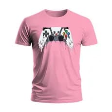 Camiseta Masculina Controle de Vídeo Game Camisa Personalizada 100% Algodão