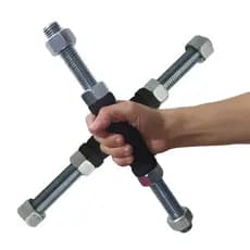 Kit 2 halteres Barra 50cm para Treino Pesado suporta até 300kg 2 unidades