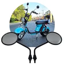 Espelho Retrovisor Scooter Elétrica 8mm M8 Par X12 X11 X13 X15 CityCoco R13 Wehawk WX11 X7