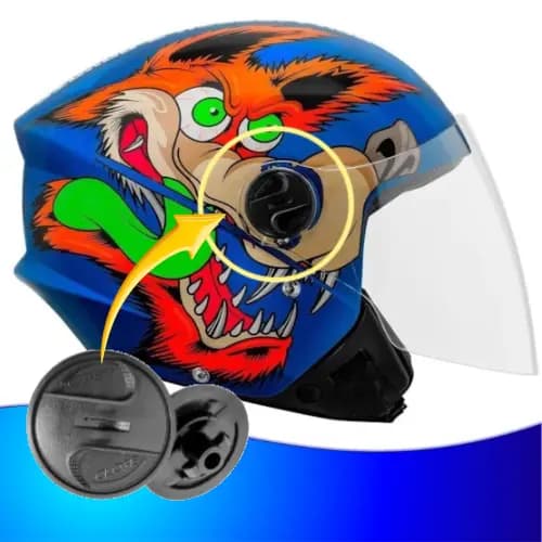 Kit Reparo Viseira Capacete Pro Tork New Liberty 3 New Atomic Mixs Way