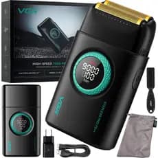 Máquina Shaver Barbeador VGR V-377 Motor 9.000 RPM Com 21 Velocidades e Com Display Digital