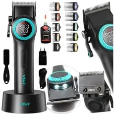 Máquina De Cortar Cabelo Profissional VGR V-001 9.000 RPM 21 Velocidades Com 4 Horas De Bateria