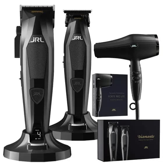 Combo De Máquinas JRL Diamante Com Maquinas De Corte E Acabamento + Secador Profissional 220v