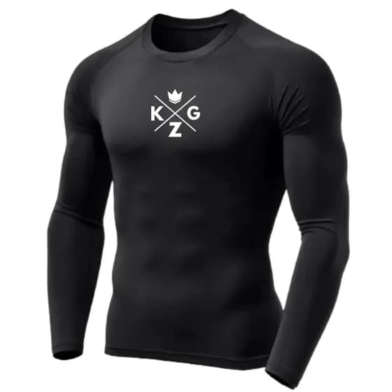 Camisa Rash Guard Manga Longa Proteção Solar fator 50+ Jiu Jitsu MMA Muay Thay Esportes - P M G GG