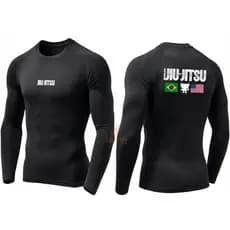 Camisa Rash Guard Uv BJJ Proteção Solar fator 50+ Jiu Jitsu MMA Muay Thay Esportes - P M G GG