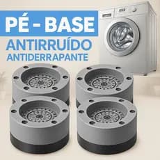 Suporte AntiVibração Almofada Pé Nivelador de Borracha Pezinho Máquina Lavar Móveis AntiRuído
