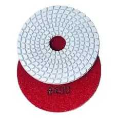 Lixa Branca Diamantada Tipo Velcro 4" Grão 400