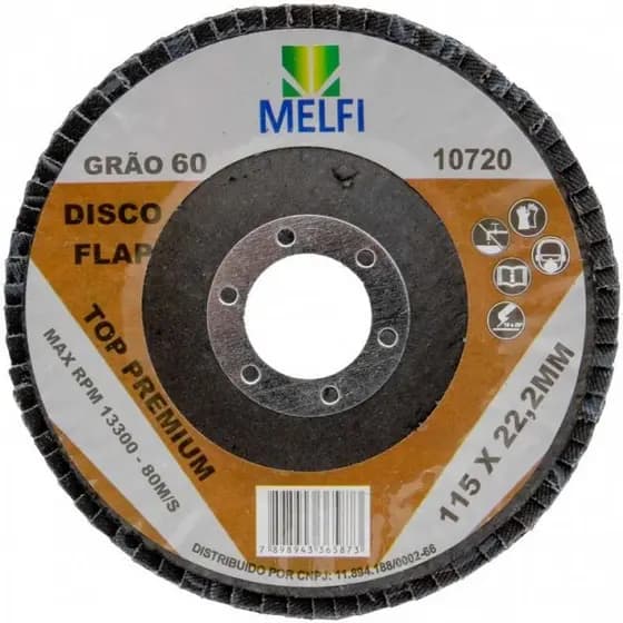 Disco Flap Grao 60 115 X 22.2 (Lixa Azul)