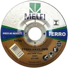 Disco para Desbaste de Ferro 115 X 6.4 X 22.23Mm