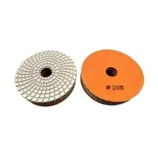 Lixa Branca Diamantada Tipo Velcro 4" Grão 200