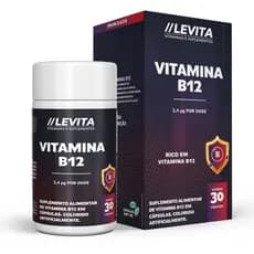 Vitamina B12 30 Caps Auxilia na Formação de Células Vermelhas Sistema Imune e Metabolismo Energético
