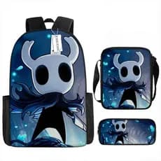 Mochila de estudante Hollow Knight, nova mochila infantil de ombro duplo, de anime de desenho animado, mochila d