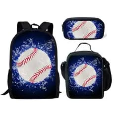 Novas mochilas 3D europeias e americanas com temas de futebol, basquete e desenhos animados de animais para alunos do en