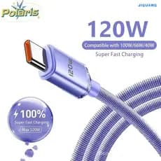 120W 6A Rápido-Carregamento USB Tipo-Cabo De Dados C Para Celulares