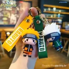 1 Pc Desenho Animado Anime Fofo Ninja Figura Chaveiro Porta-Chaves Doll para Crianças