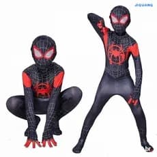 2 A 12 Anos Veneno Preto Homem-Aranha Traje De Corpo Heróis Devolução Roupa Uma Peça Halloween