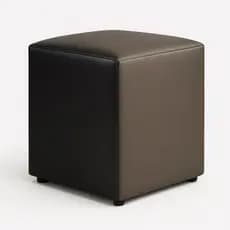 Puff Banqueta Cubo Couro Quadrado Decorativo Várias Cores Em Promoção