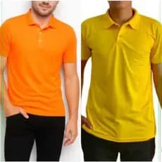 Camisa Polo Masculina Piquet Lisa Sem Bolso – Kit 2 Unidades Casual Confortável
