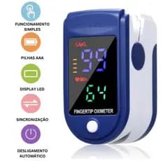 Oxímetro de Dedo de Pulso Digital Batimento Cardíaco Monitor de Frequência