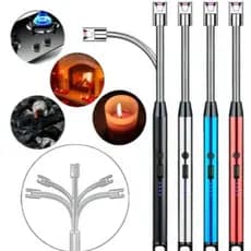Acendedor de Plasma Ecológico para Fogão Velas Camping Usb Luxo