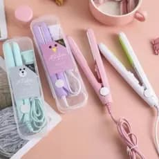 Mini Chapinha Prancha De Cabelo Pequena Portátil Chapinha Com Case Transporte