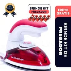 Ferro Mini Compacto Elétrico Vapor Portátil Bivolt para Viagens Vapor Roupas Delicadas Patchwork