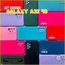 Kit Capa Capinha compatível com Galaxy A32 4G + Película 3D Cerâmica Privacidade