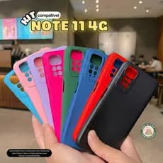 Kit Capa Capinha compatível com Redmi Note 11 4G + Película 3D Cerâmica Privacidade