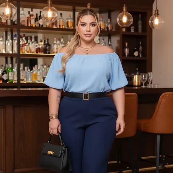Blusa ciganinha plus size ombro a ombro verão dia a dia básica