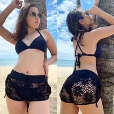 Short Feminino Praia Shortinho Saida de Praia Renda P ao G