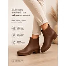 GALOCHA EMBORRACHADA ANTIDERRAPANTE CONFORTO TRABALHO CHUVA