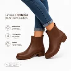 BOTA ANTIDERRAPANTE EMBORRACHADA TRABALHO CHUVA ESTILO