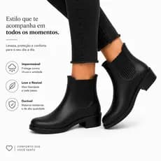 GALOCHA EMBORRACHADA ANTIDERRAPANTE ESTILO TRABALHO CHUVA