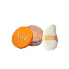 Combo Toque Final Nouf – Pó Facial 18g Cor 1 Resistente à Água e ao Suor + Esponja de Veludo