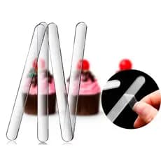 Palito de picolé em acrílico transparente.(Kit com 20 unidades Palitos de Picolé.)