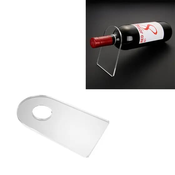 Suporte de Acrílico para Garrafa de Vinho Decoração Adega