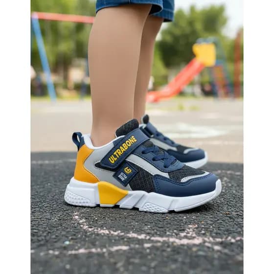 Tênis Escolar Criança Masculino Leve Flexivel Confortavel