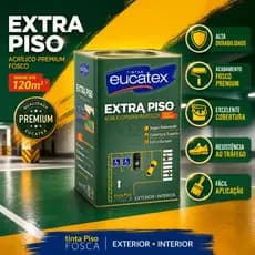 Tinta Acrilica Eucatex Premium Extra Piso Lata 18 Litros - Cores