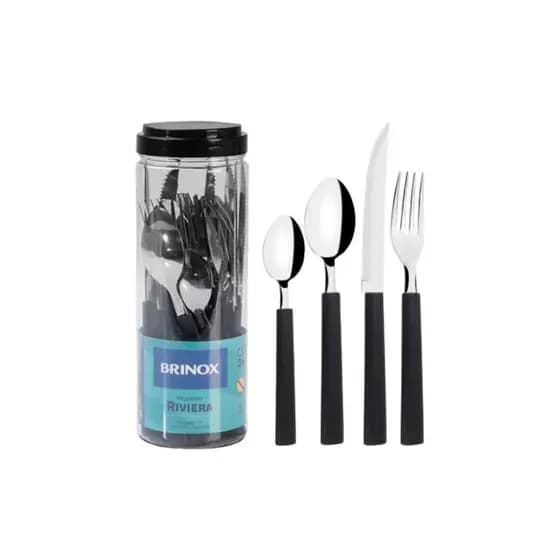 Faqueiro Em Aço Inox 24 Peças Riviera Brinox - Cores