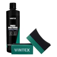 Kit Acabamento Pro Pneu Pretinho 500ml + Aplicador - Vonixx