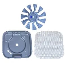 GRADE METÁLICA + HELICE + SUPORTE P AIR FRYER MONDIAL AFN-40-FR/ AFN-40-FB/ AFN-40-BI-PL/ AFN-40-BI / AFN-40-RI ORIGINAL